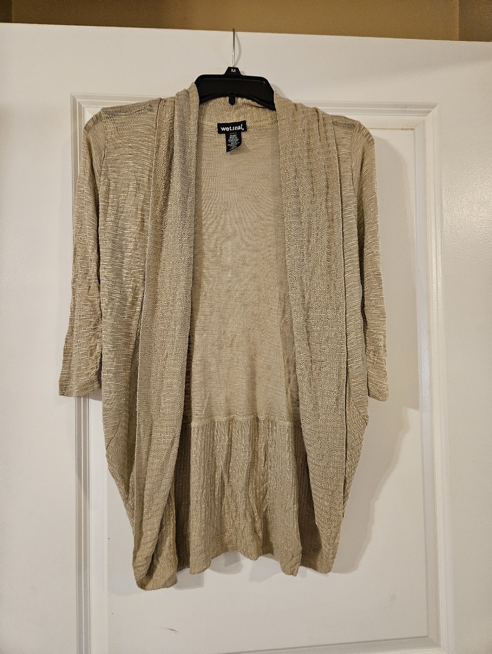 Tan Lightweight Women's Cardigan, XS